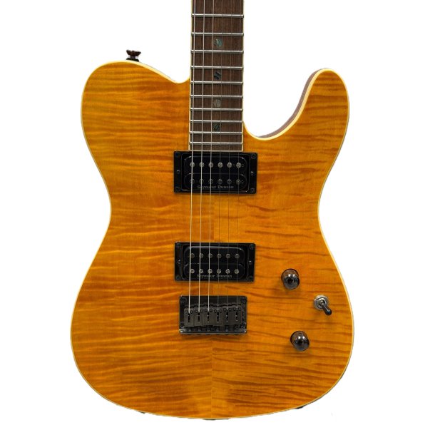 (BRUGT) Fender Custom Telecaster FMT HH Amber